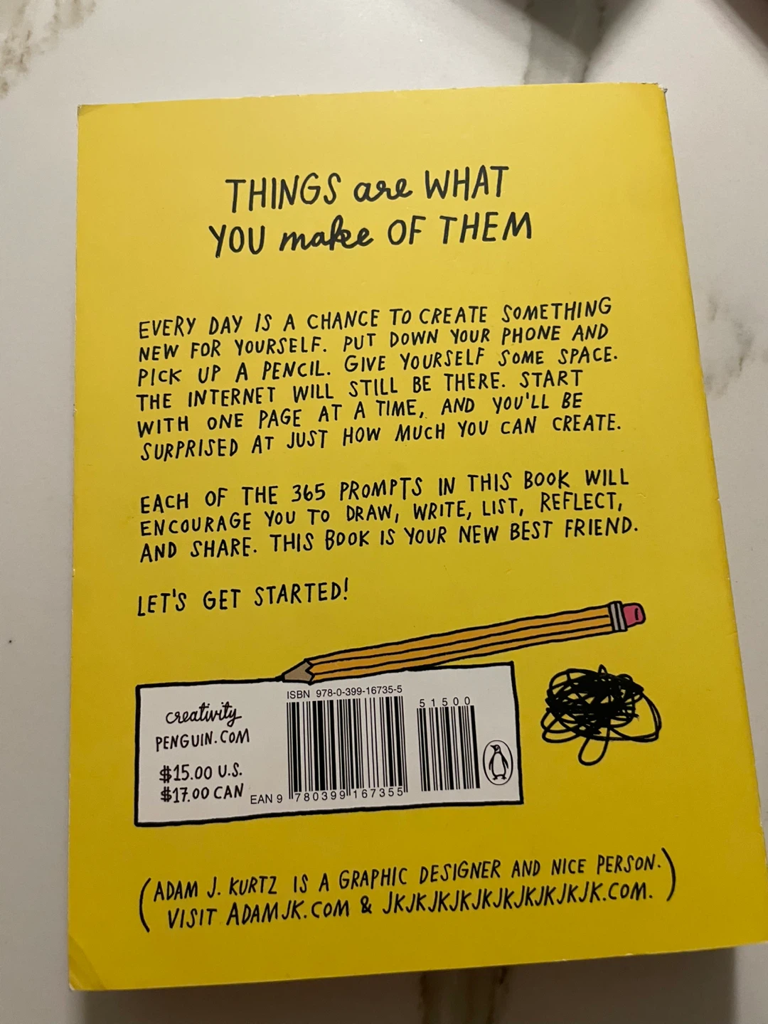🧡 1 Page at a Time: A Daily Creative Companion by Adam J. Kurtz - photo 2