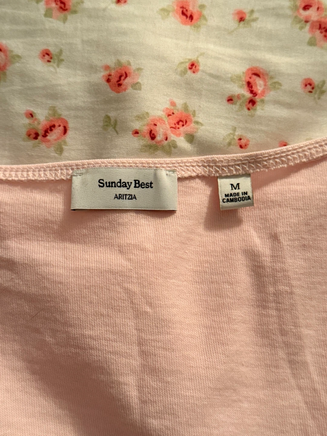 Aritzia Sunday Best Pink Peplum Top Size M 🧡 - photo 3