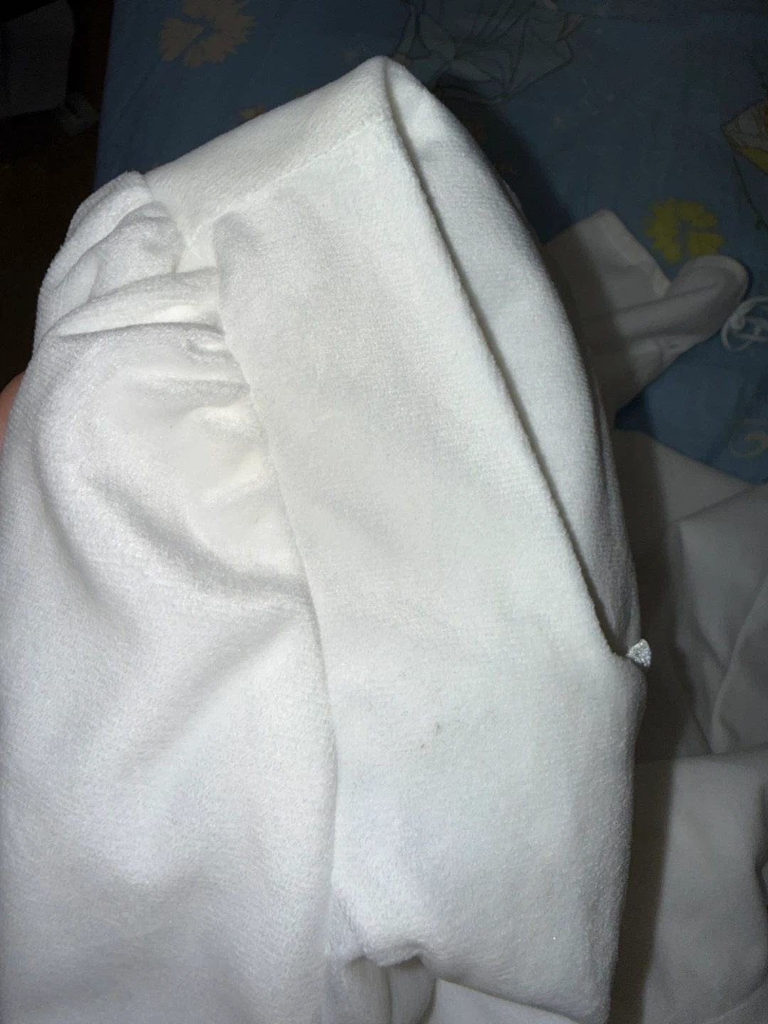 Lonely club white velvet dress kfashion size small - photo 5