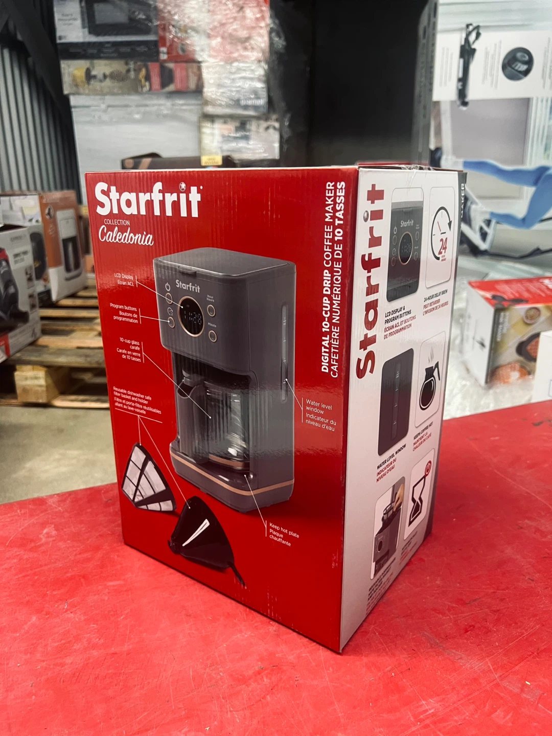 Starfrit 10-Cup Digital Drip Coffee Maker - Grey
