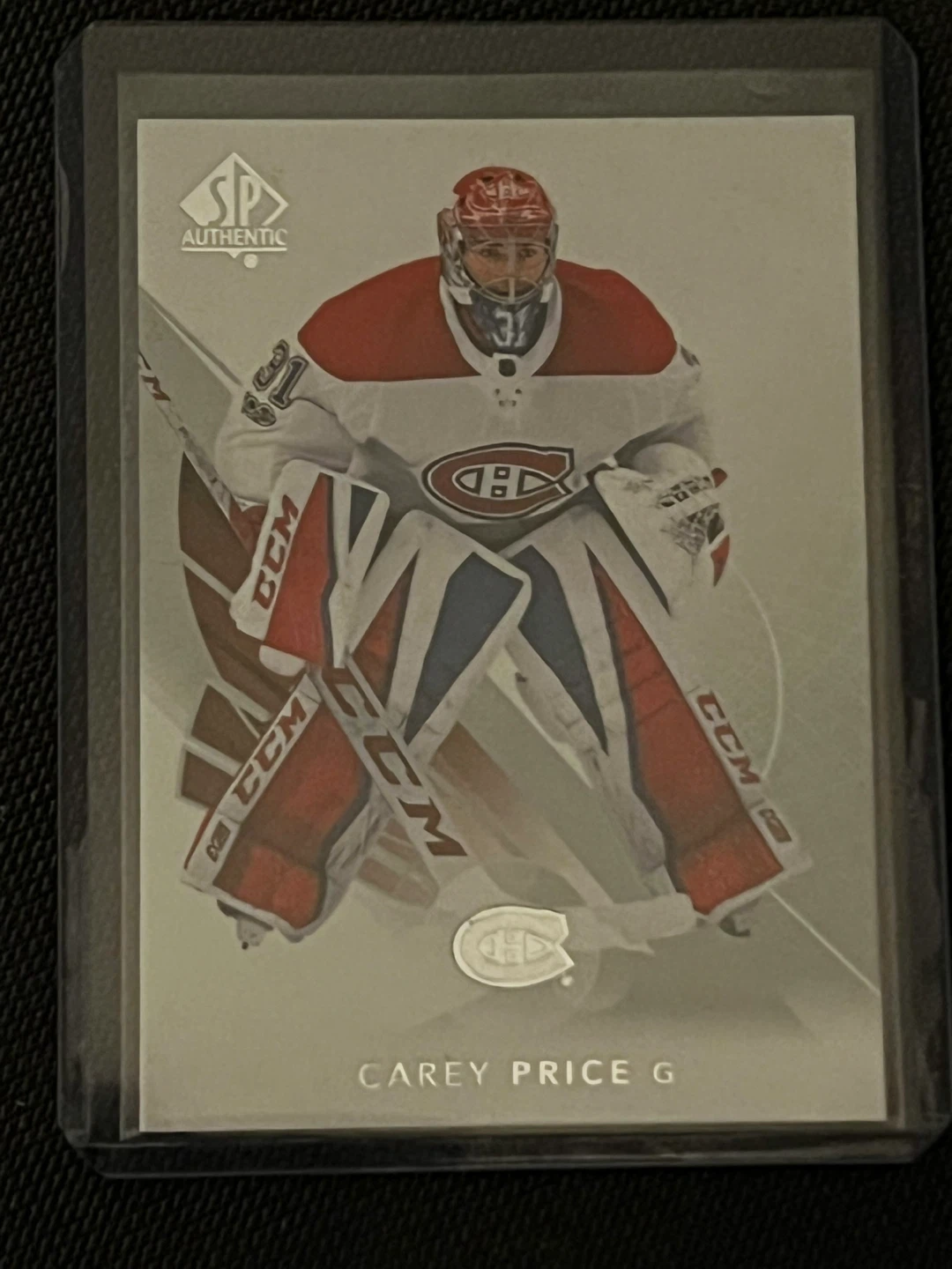 2017-18 SP Authentic Carey Price Hockey Card