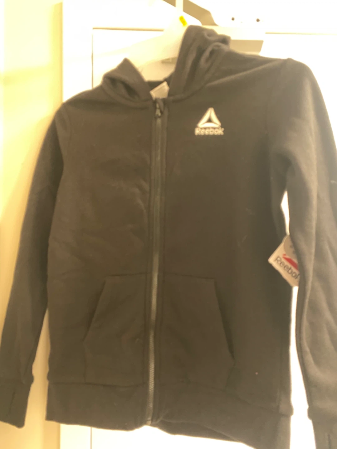 Black Reebok Zip-Up Hoodie - photo 4