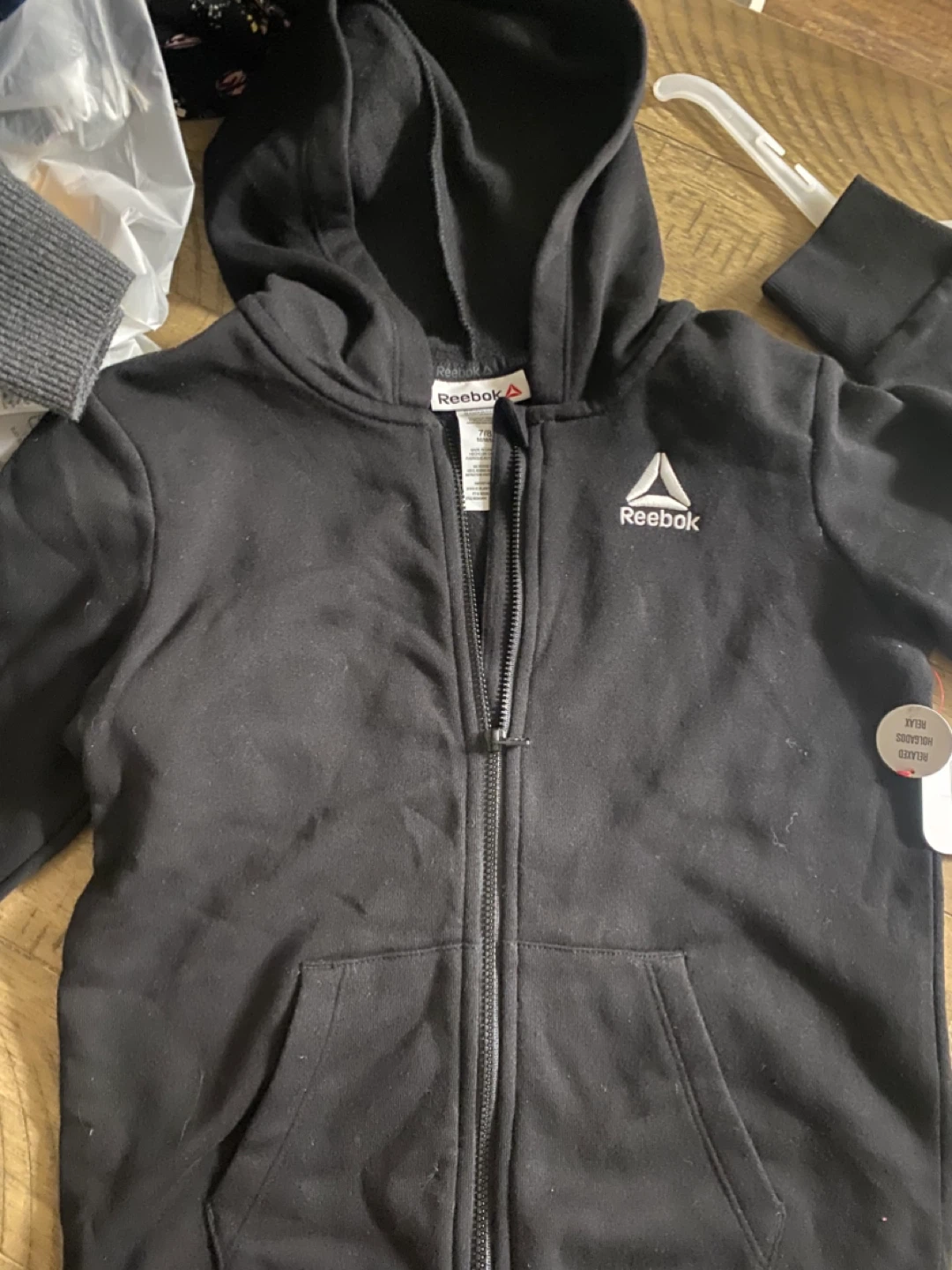 Black Reebok Zip-Up Hoodie - photo 2