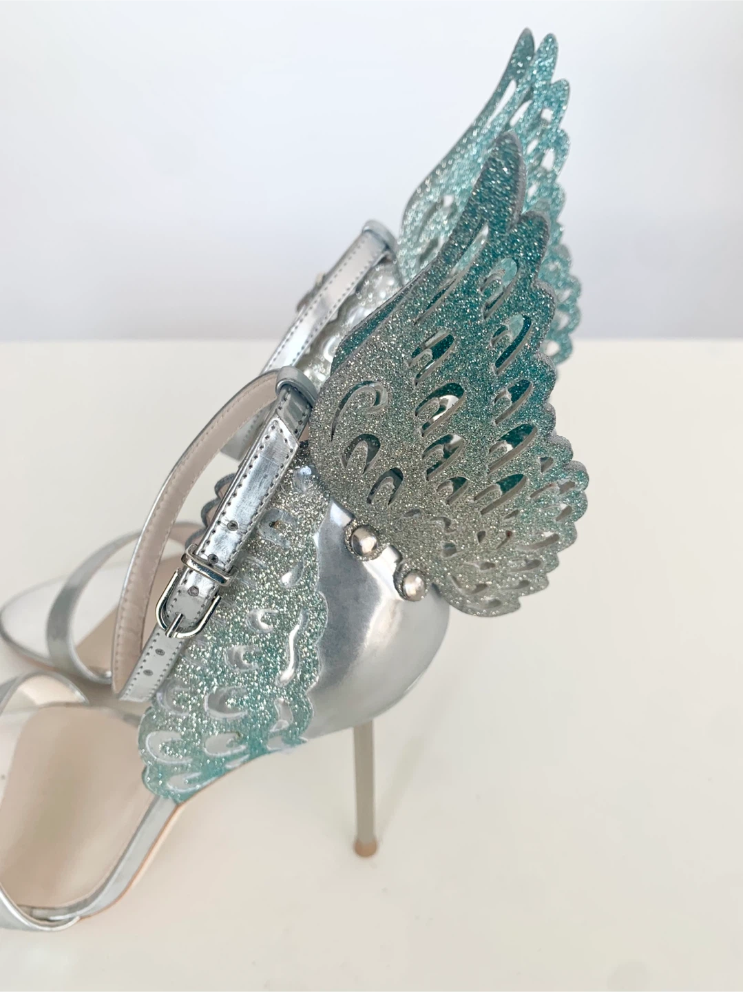 [Sophia Webster] Silver Butterfly Wing Heels - photo 5