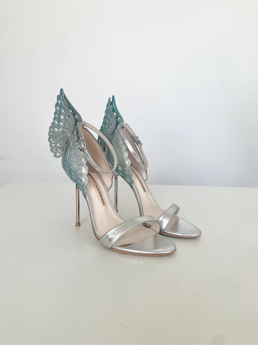 [Sophia Webster] Silver Butterfly Wing Heels - photo 3