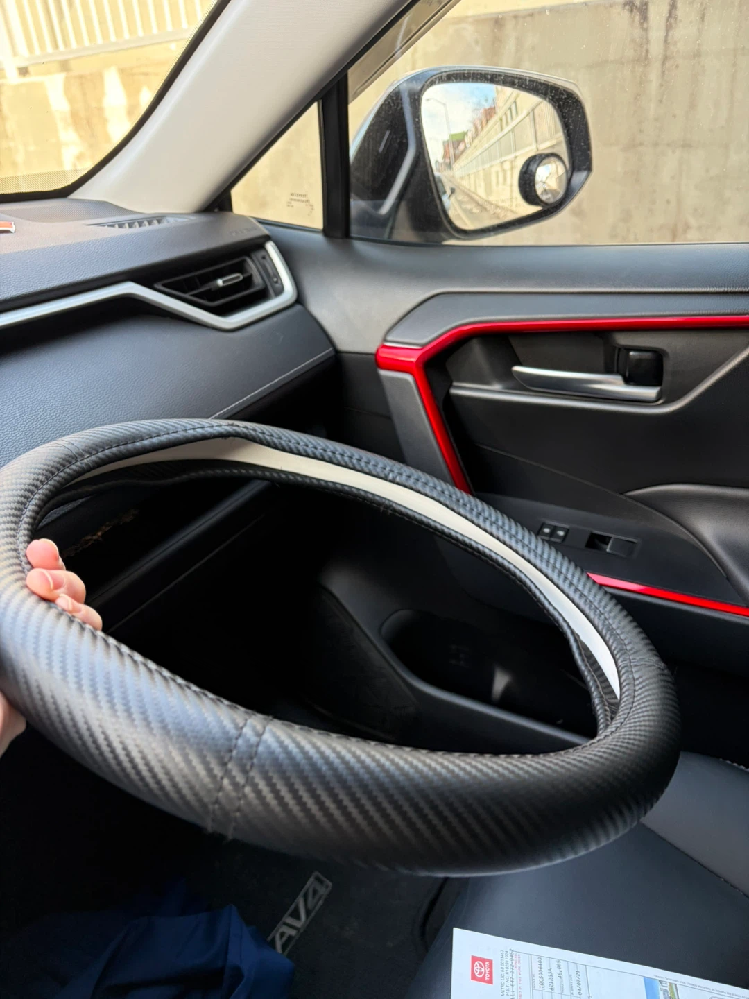 Carbon Fiber Steering Wheel Cover