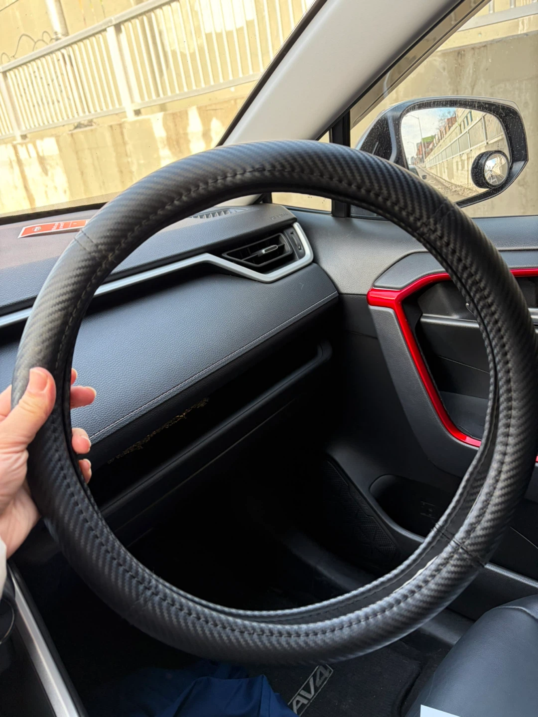 Carbon Fiber Steering Wheel Cover - photo 2