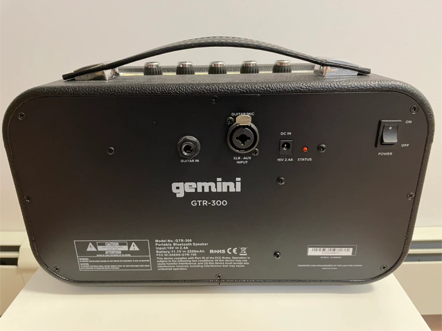 Gemini GTR-300 Portable Bluetooth Speaker Guitar Amp - photo 2