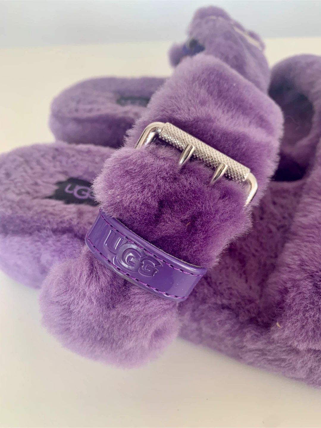 UGG Fluff Yeah Slide Sandals Purple Size 8 - photo 3