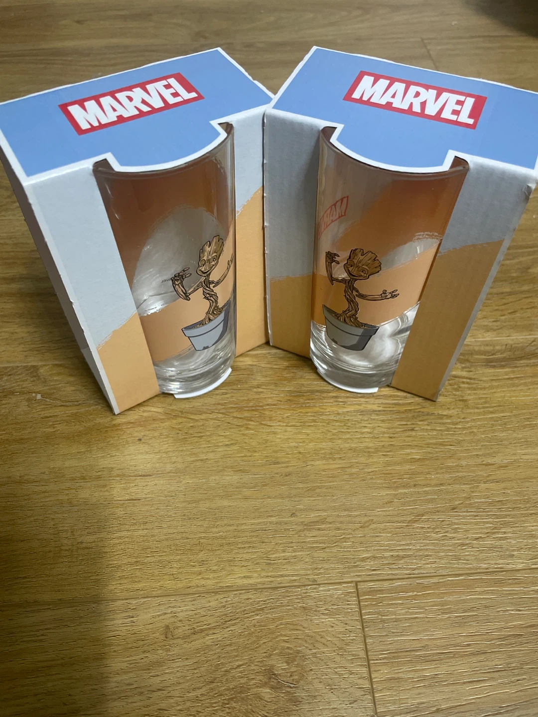 🧡 New - Marvel Groot Drinking Glasses - Set of 2 - photo 3