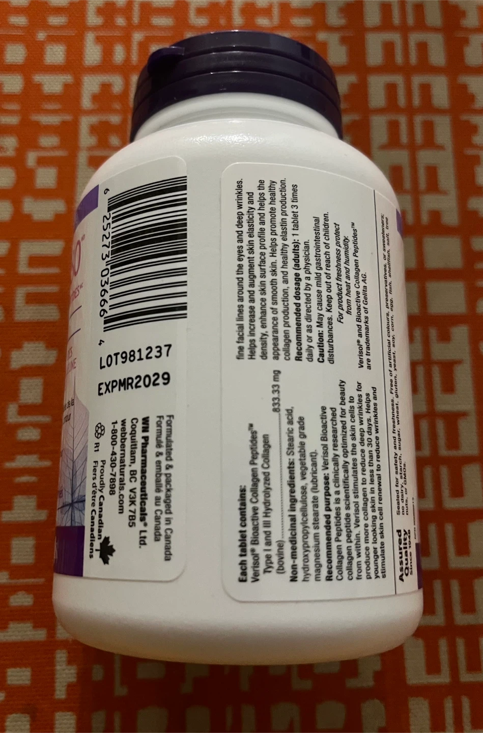 Webber Naturals Collagen30 Anti-Wrinkle 180 Tablets - photo 2