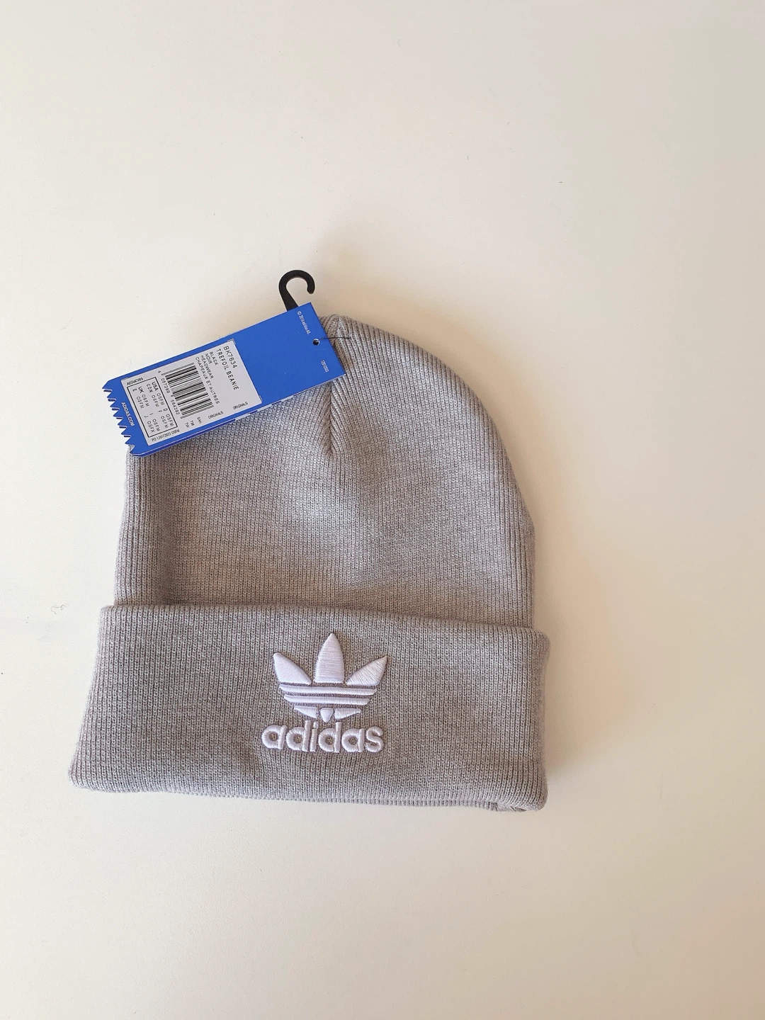 Adidas Originals Grey Trefoil Beanie New With Tags