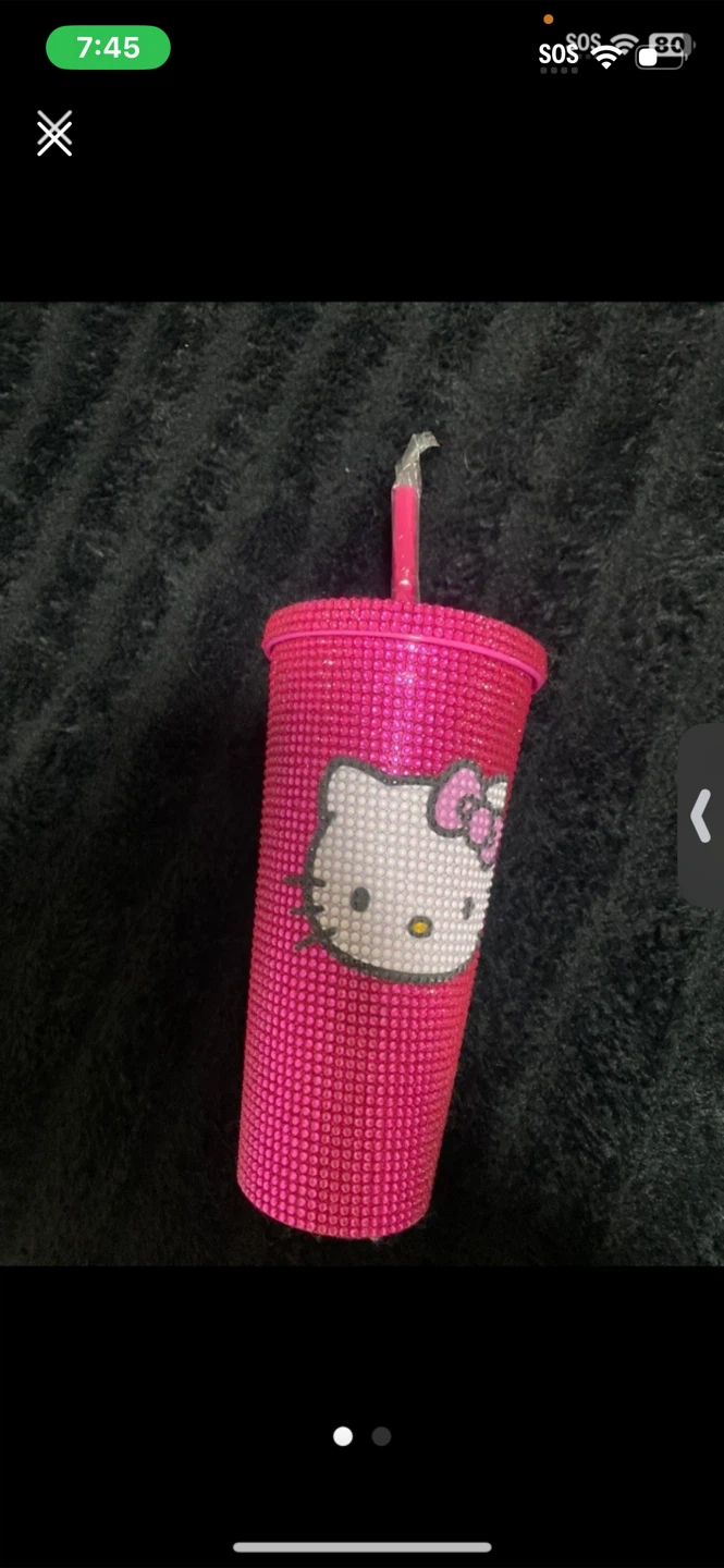 Hello Kitty Rhinestone Tumbler Cup
