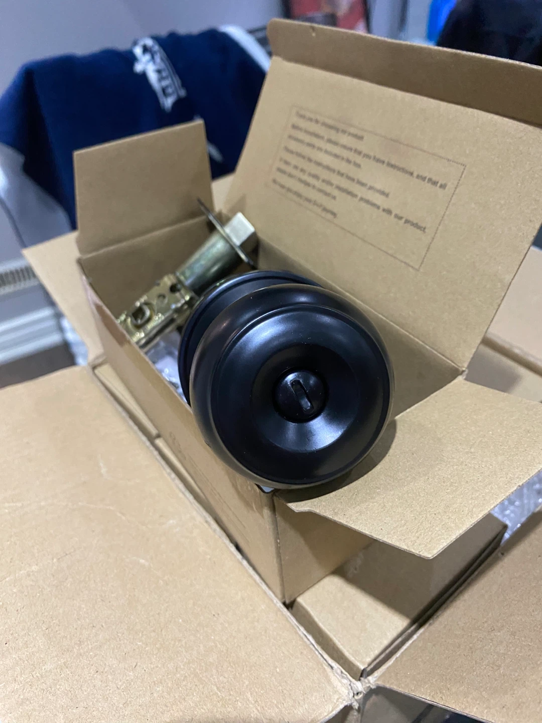 Black Door Knob Set