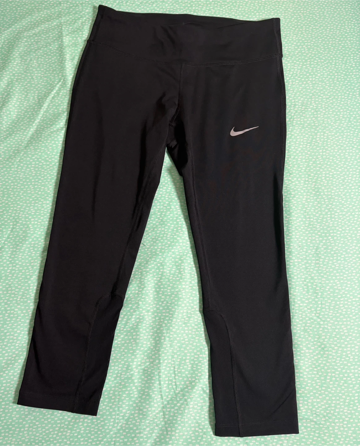 Nike Dri-Fit Running Capris Black Women's Size Medium