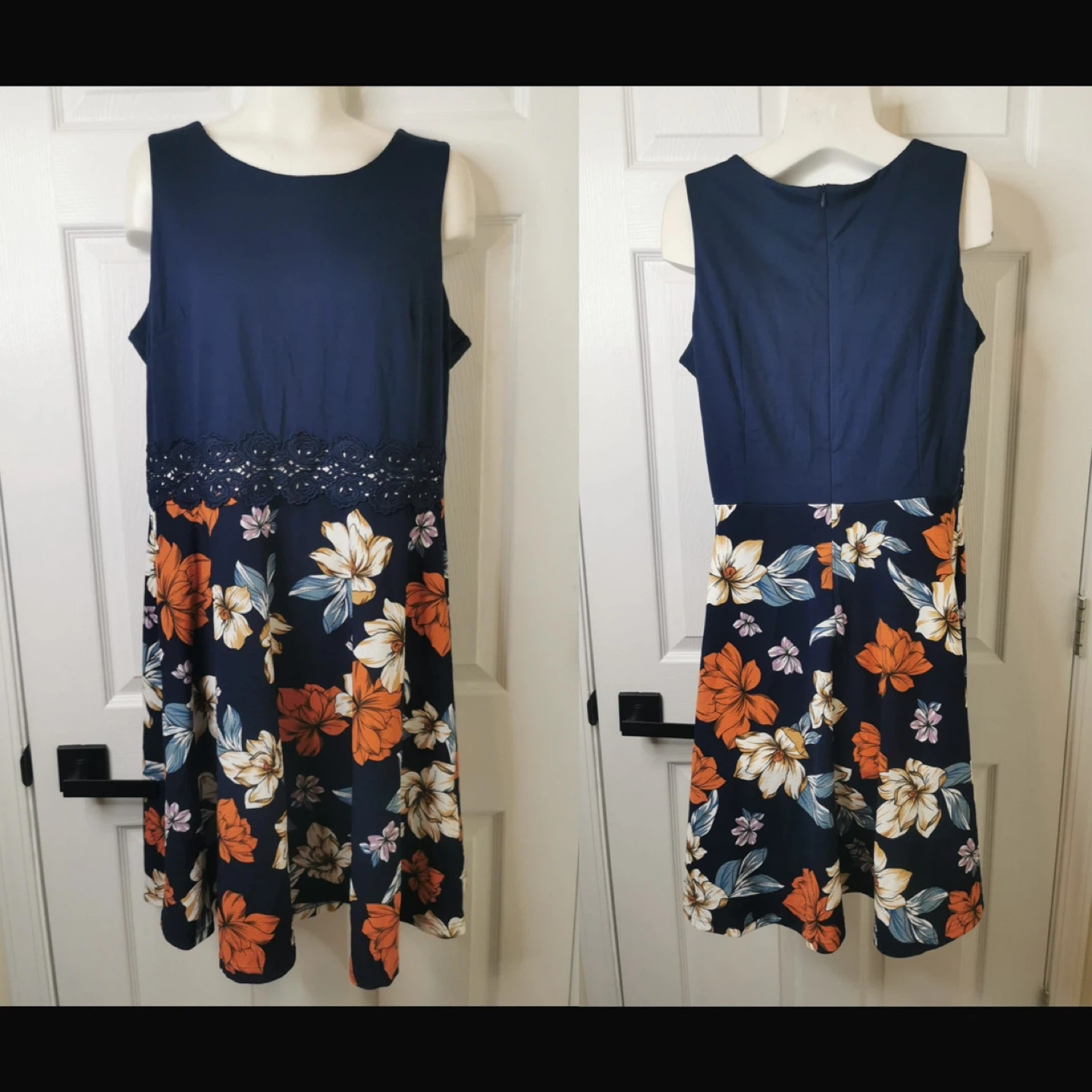NEW! OWIN Women's Vintage Floral Lace Dress - XL - photo 2