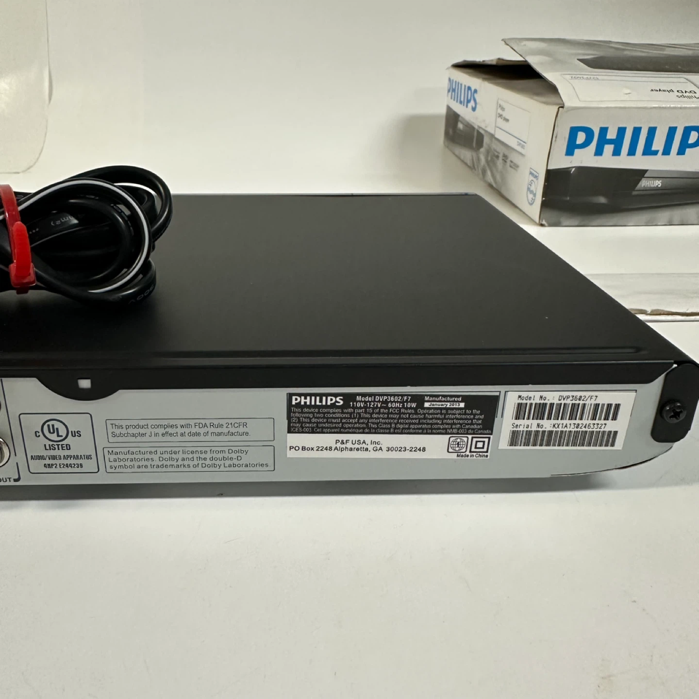 Philips DVP3602/FT DVD Player - photo 5