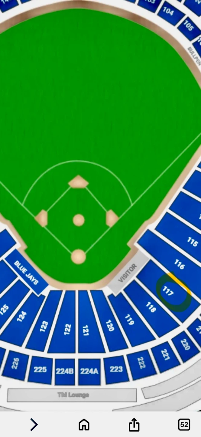 Toronto Blue Jays Game Ticket