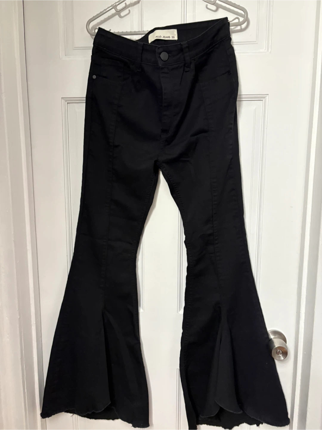 ALLO JEANS Black Flared Bell Bottom Jeans - Size 29