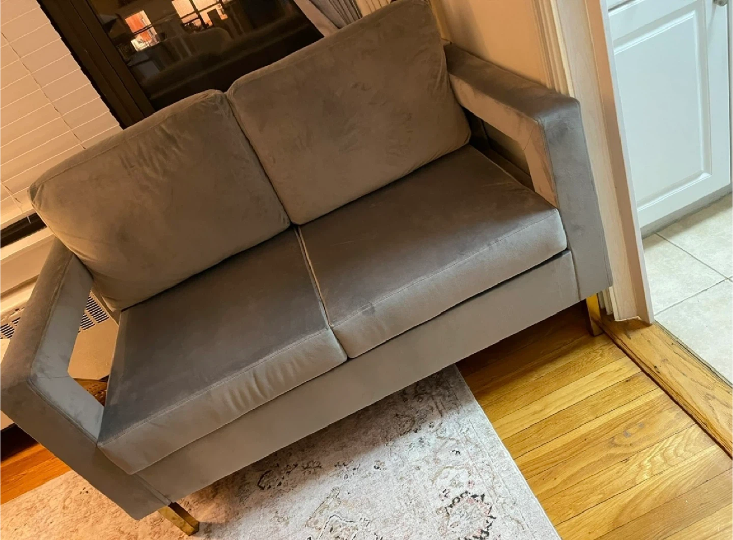 Gray Loveseat Sofa - photo 3