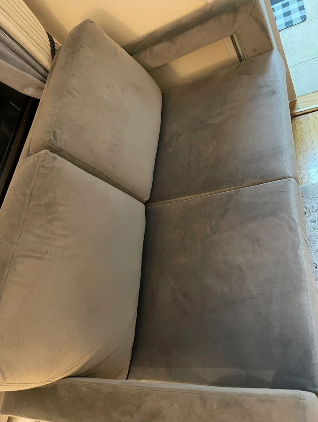 Gray Loveseat Sofa - photo 4