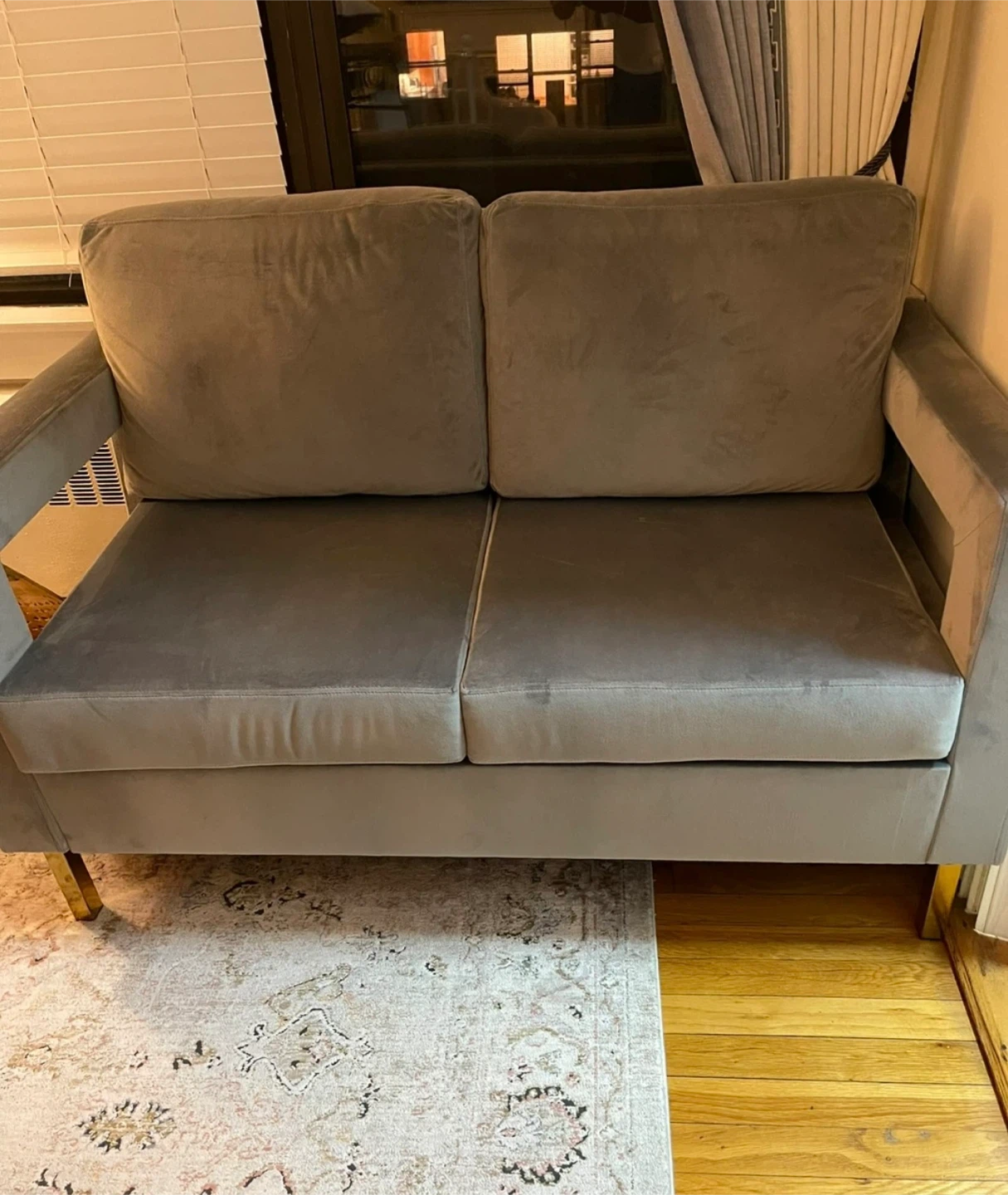 Gray Loveseat Sofa