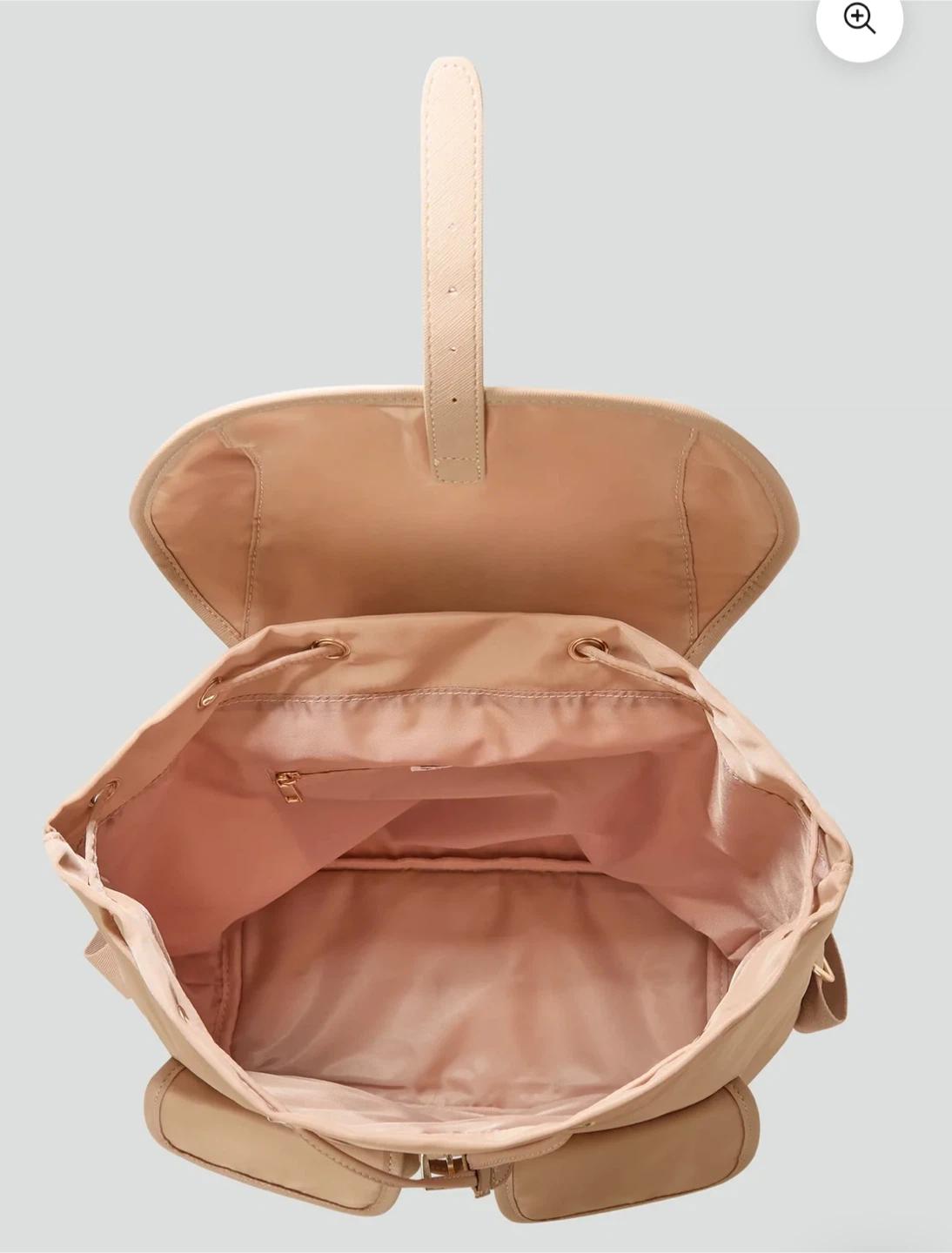 🧡Tan Nylon Backpack with Buckle Closure - photo 3