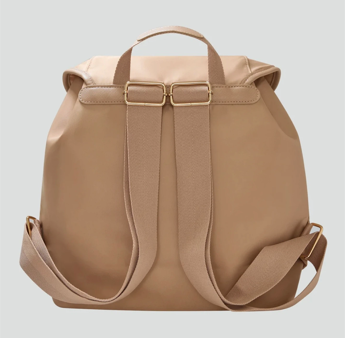 🧡Tan Nylon Backpack with Buckle Closure - photo 5