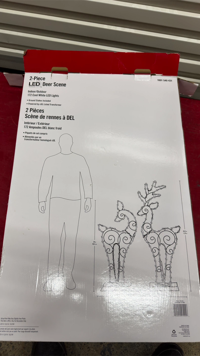 Home Accents Holiday 2-Piece LED Deer Scene - photo 3