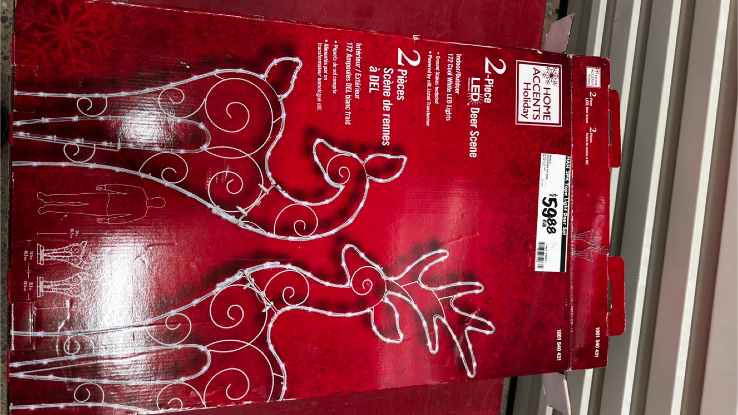Home Accents Holiday 2-Piece LED Deer Scene - photo 4