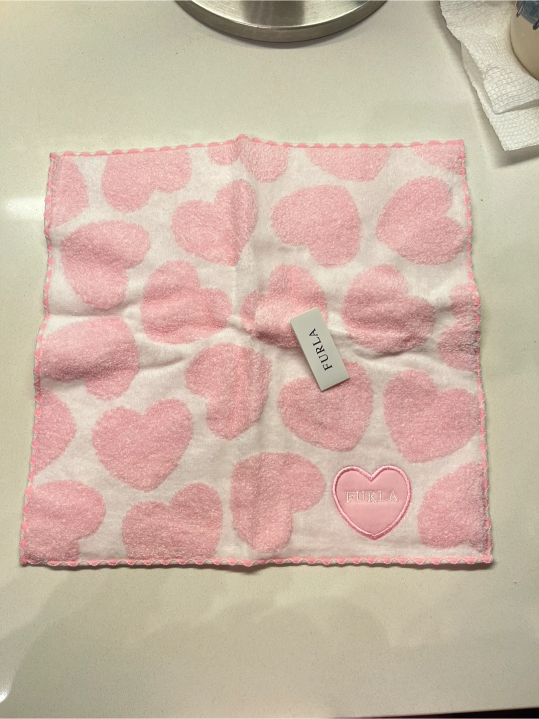 Furla Pink Heart Hand Towel - photo 2