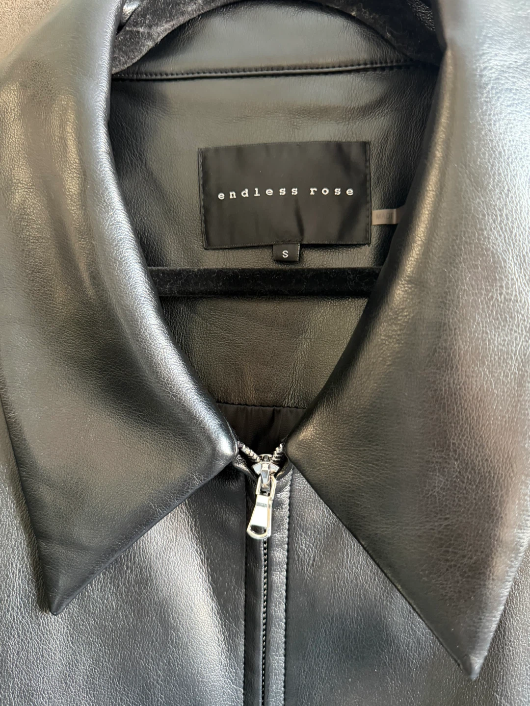 Endless Rose Faux Leather Bomber Jacket - photo 2