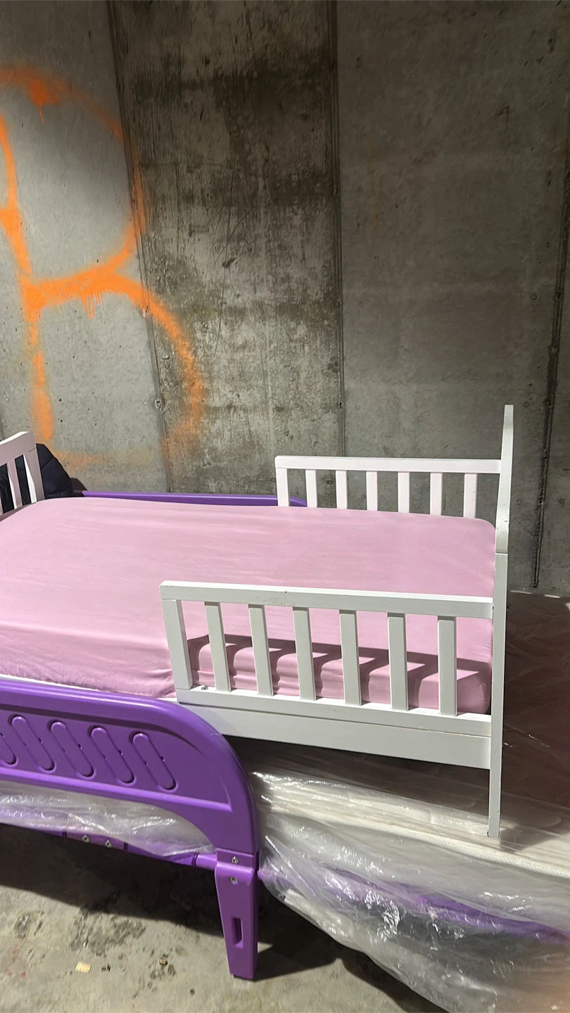 Toddler Bed Frame with Guard Rails