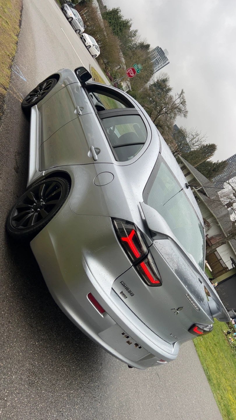Silver Mitsubishi Lancer with Black Rims - photo 5