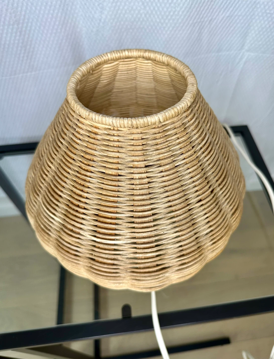 🧡 Ikea Helg Table Lamp Rattan Wicker Natural 11.5" Boho Ambient - photo 4