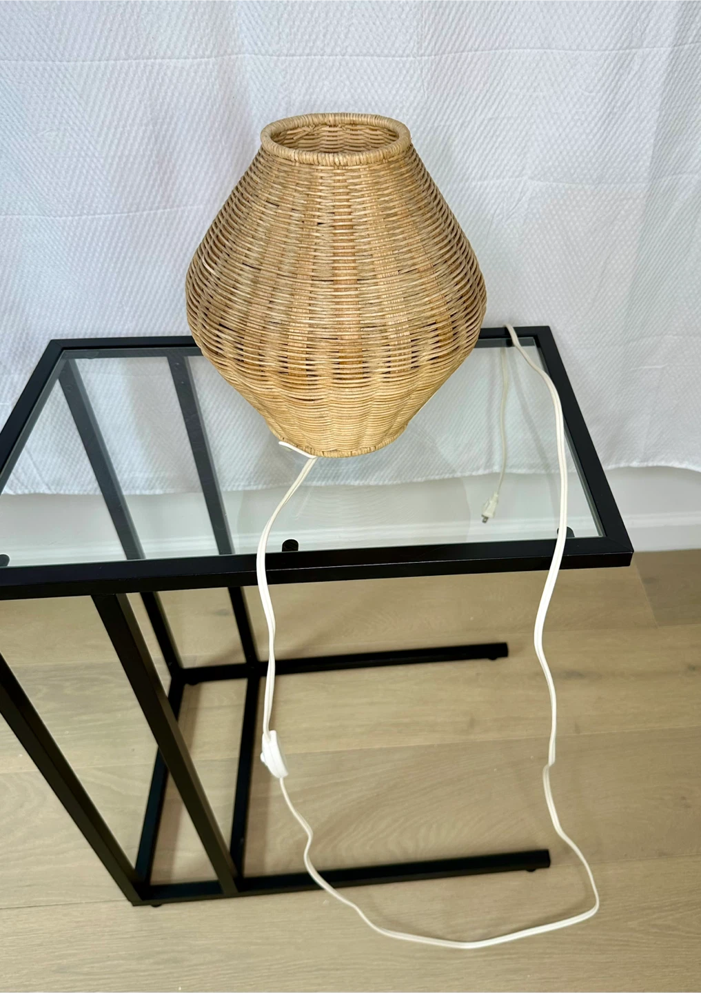 🧡 Ikea Helg Table Lamp Rattan Wicker Natural 11.5" Boho Ambient - photo 2