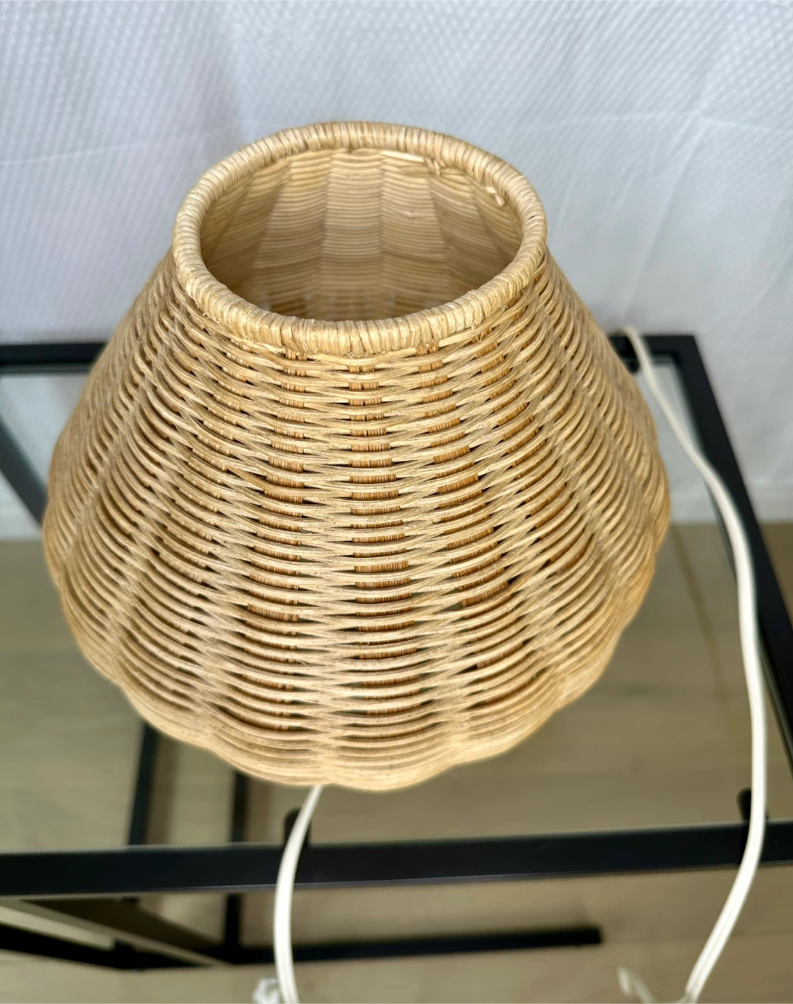 🧡 Ikea Helg Table Lamp Rattan Wicker Natural 11.5" Boho Ambient - photo 5