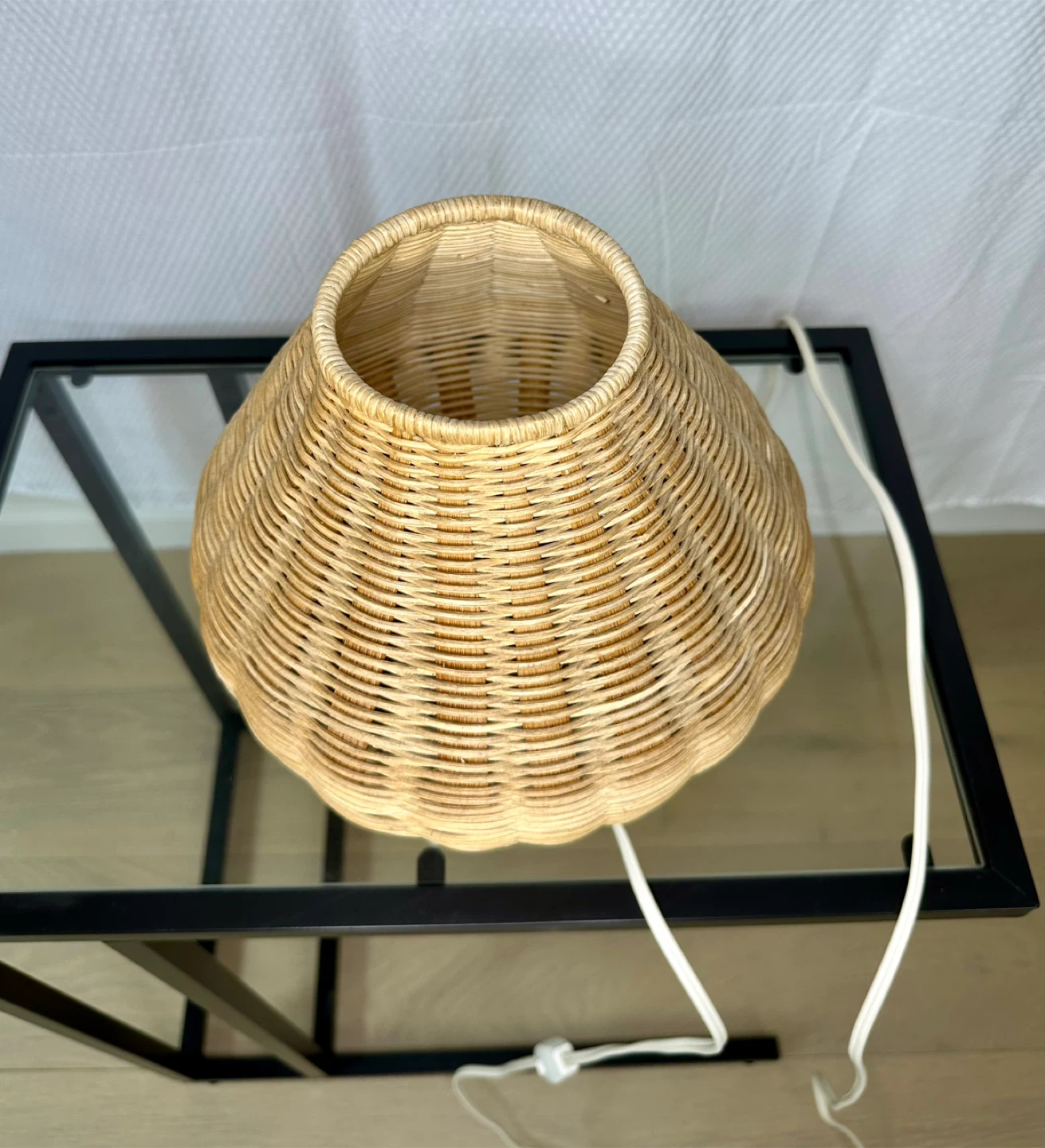 🧡 Ikea Helg Table Lamp Rattan Wicker Natural 11.5" Boho Ambient - photo 3