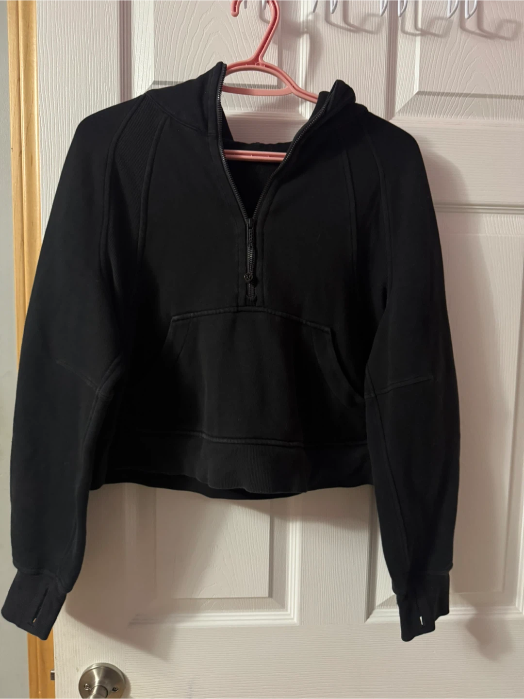 Lululemon scuba Half Zip Hoodie – Black – Size 2-4