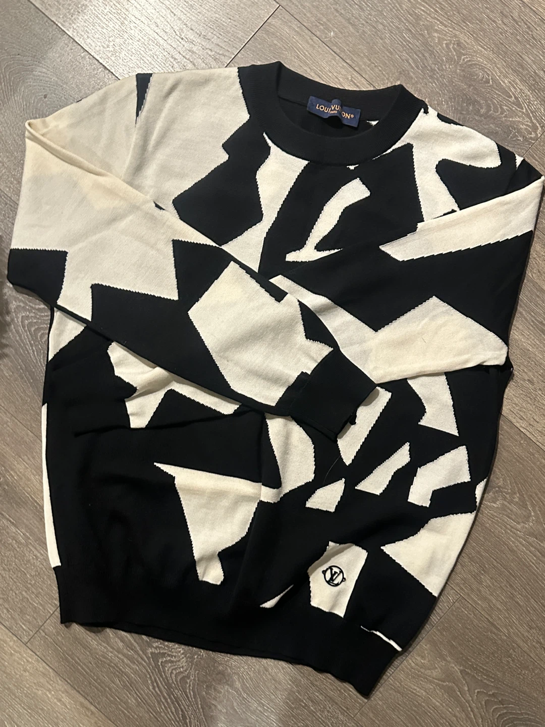 Louis Vuitton Abstract Houndstooth Crewneck