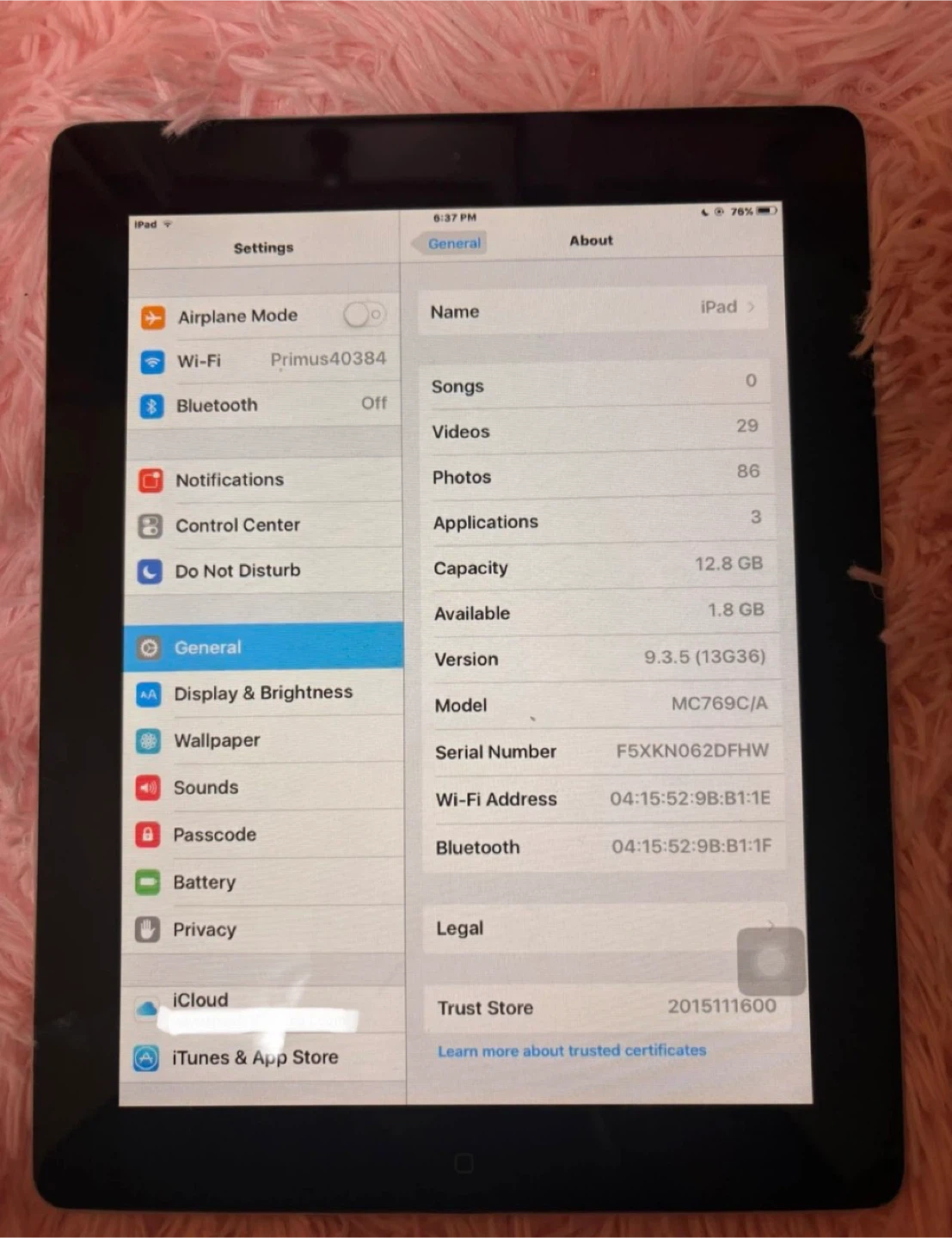 Apple iPad 4th Gen, 12.8 GB, Black 🧡 - photo 3