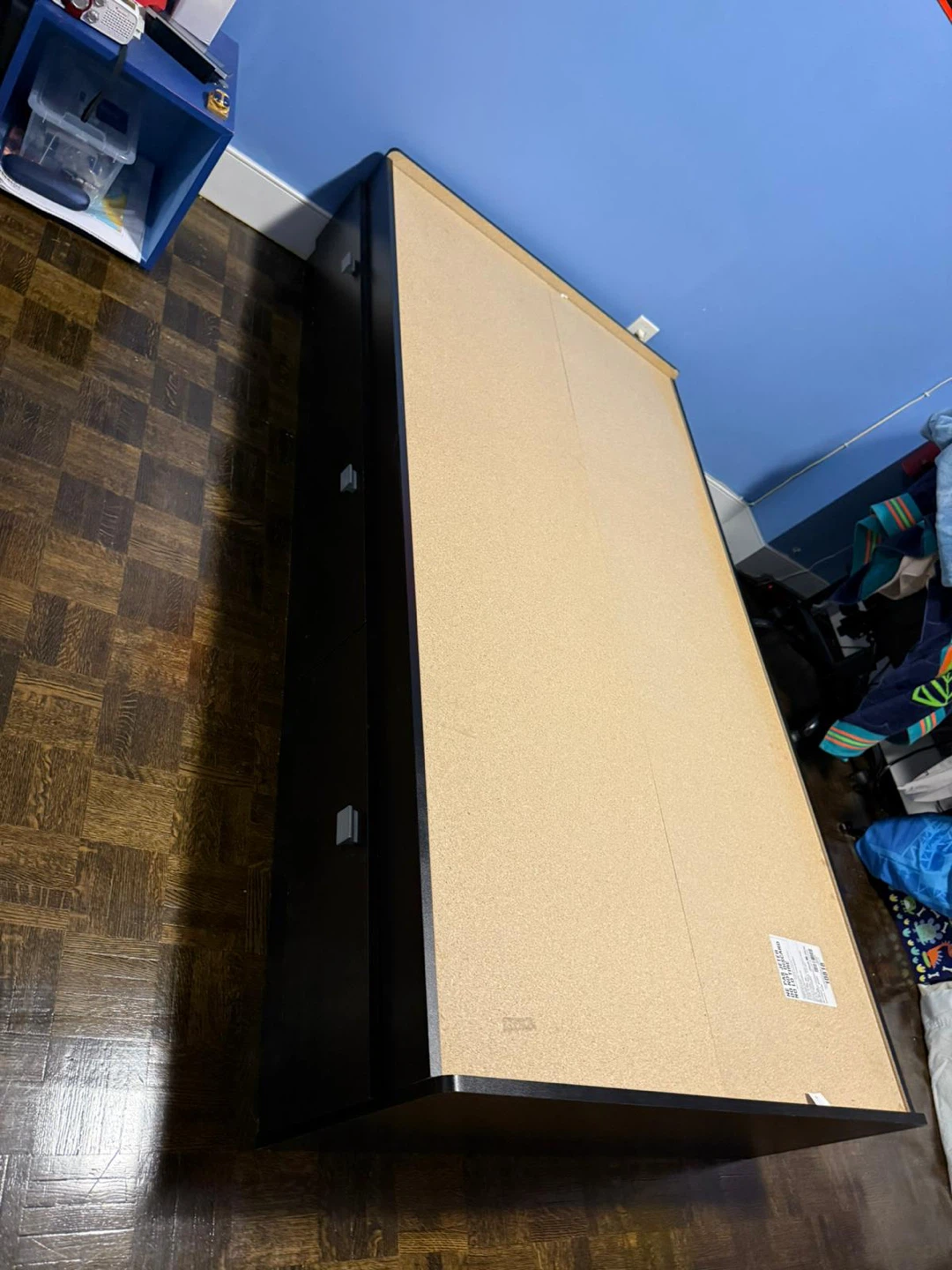 Ikea single bed frame with storage