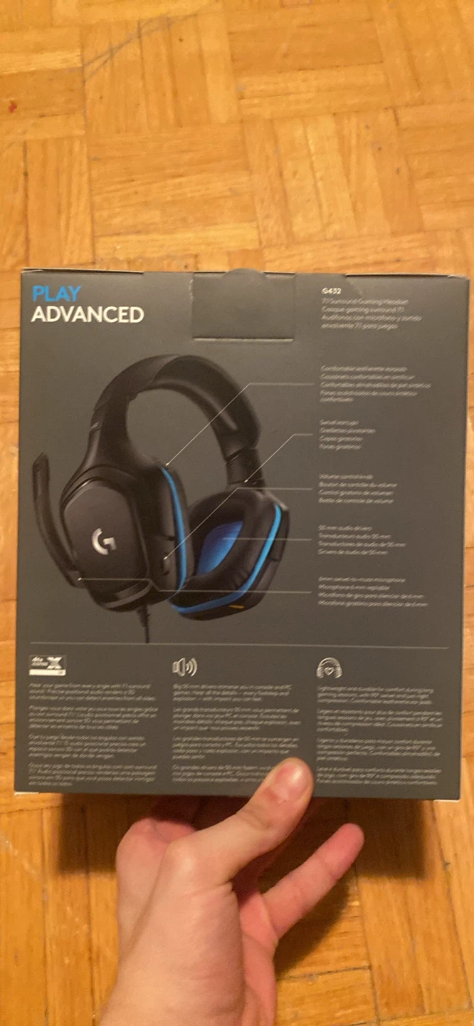 Logitech G432 Wired 7.1 Surround Gaming Headset - photo 2