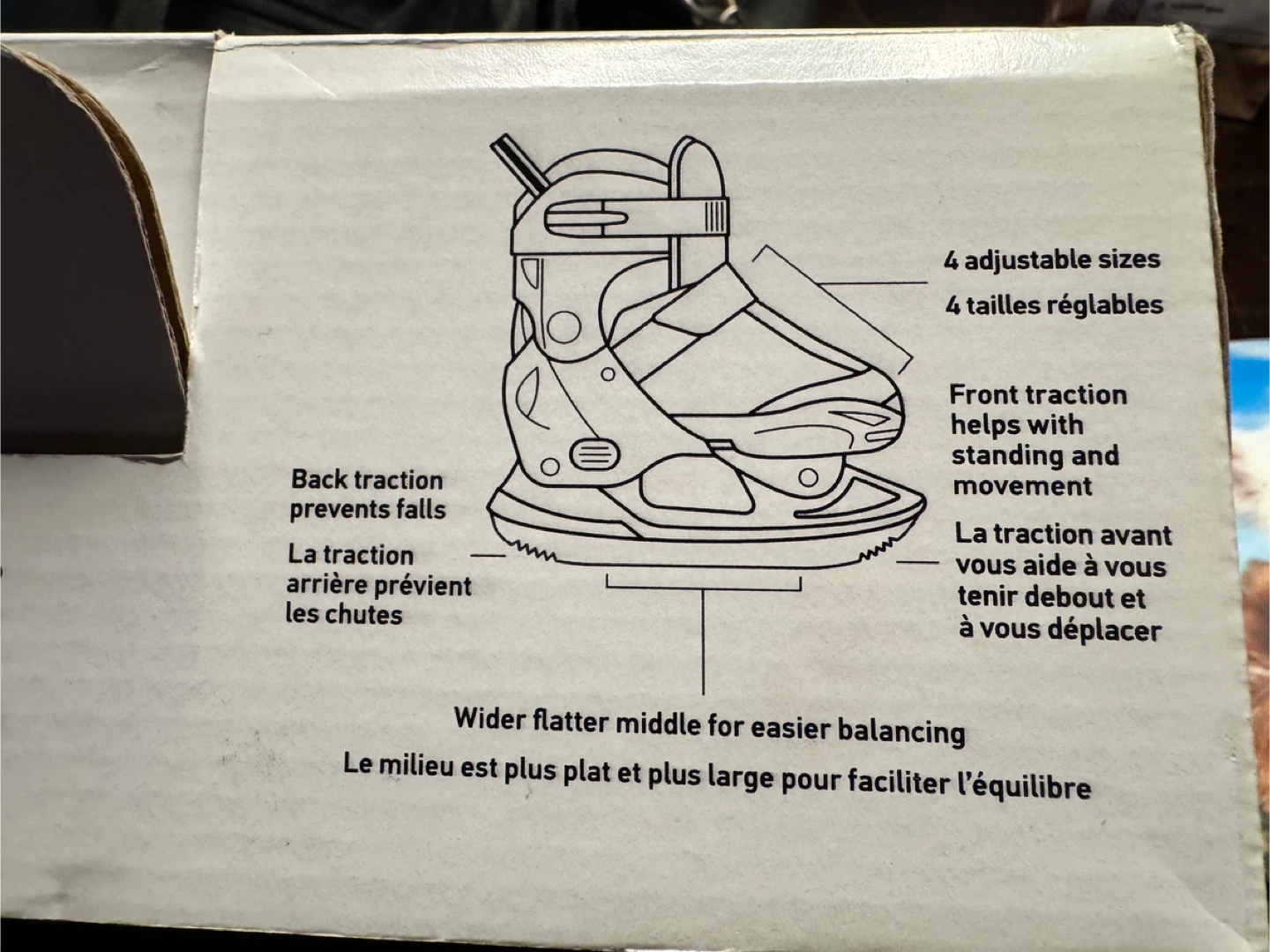 Winnwell Balance Blades Adjustable Skates(8-11 Youth), Grey/Blue - photo 3