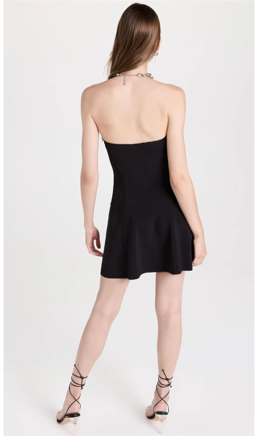Black Strapless Mini Dress - photo 2