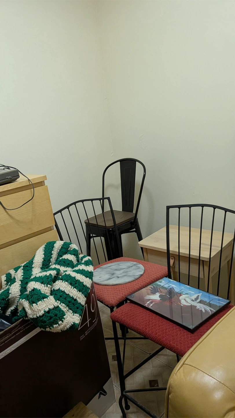 Set of square table with stools - photo 2