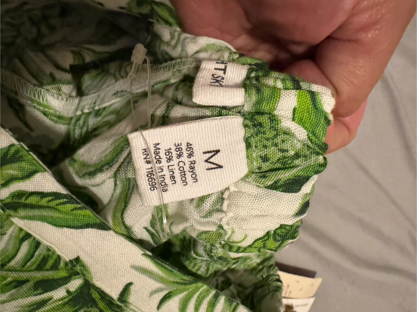 2 Piece Tropical Print Crop Top and Wide Leg Pants Set - photo 2