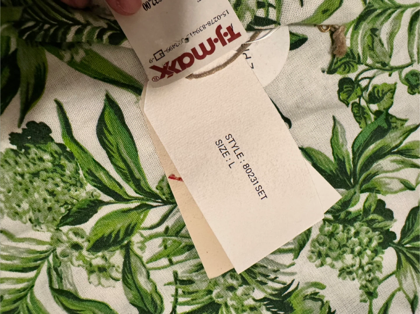 2 Piece Tropical Print Crop Top and Wide Leg Pants Set - photo 3