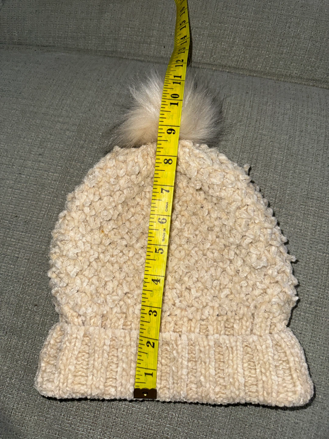 🧡Papillon Beanie with Pom Pom - Cream - photo 4