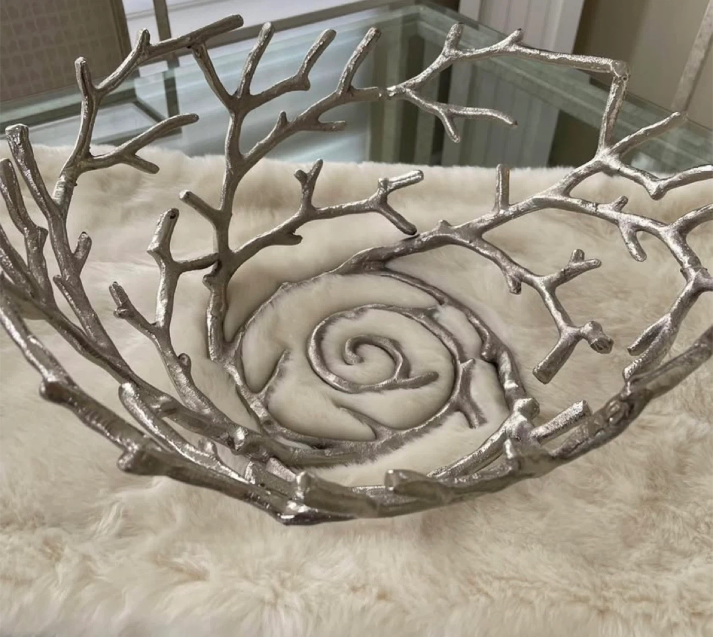 ZGallerie decorative large  branch bowl - photo 2